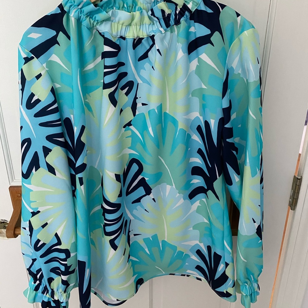 Sail to Sable Ruffle Jersey Top